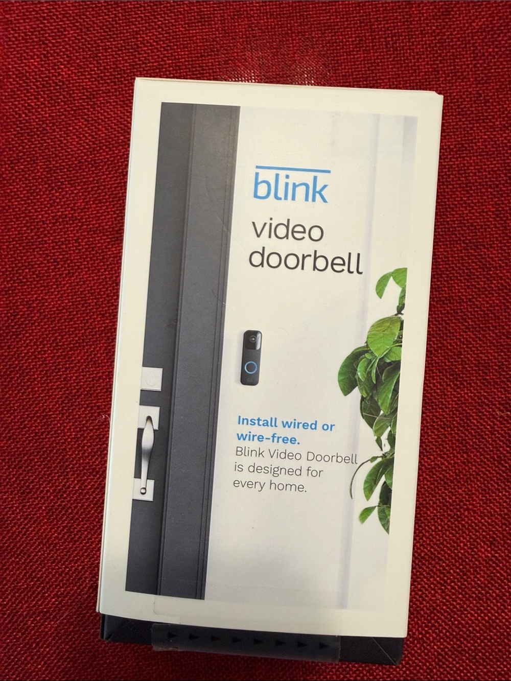 Blink video doorbell. Install wired or wire free.